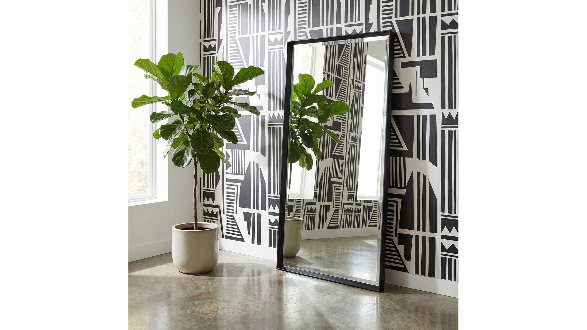 Sloan - Floor Mirror - Black
