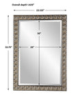 Silvio - Tiled Vanity Mirror - Gold