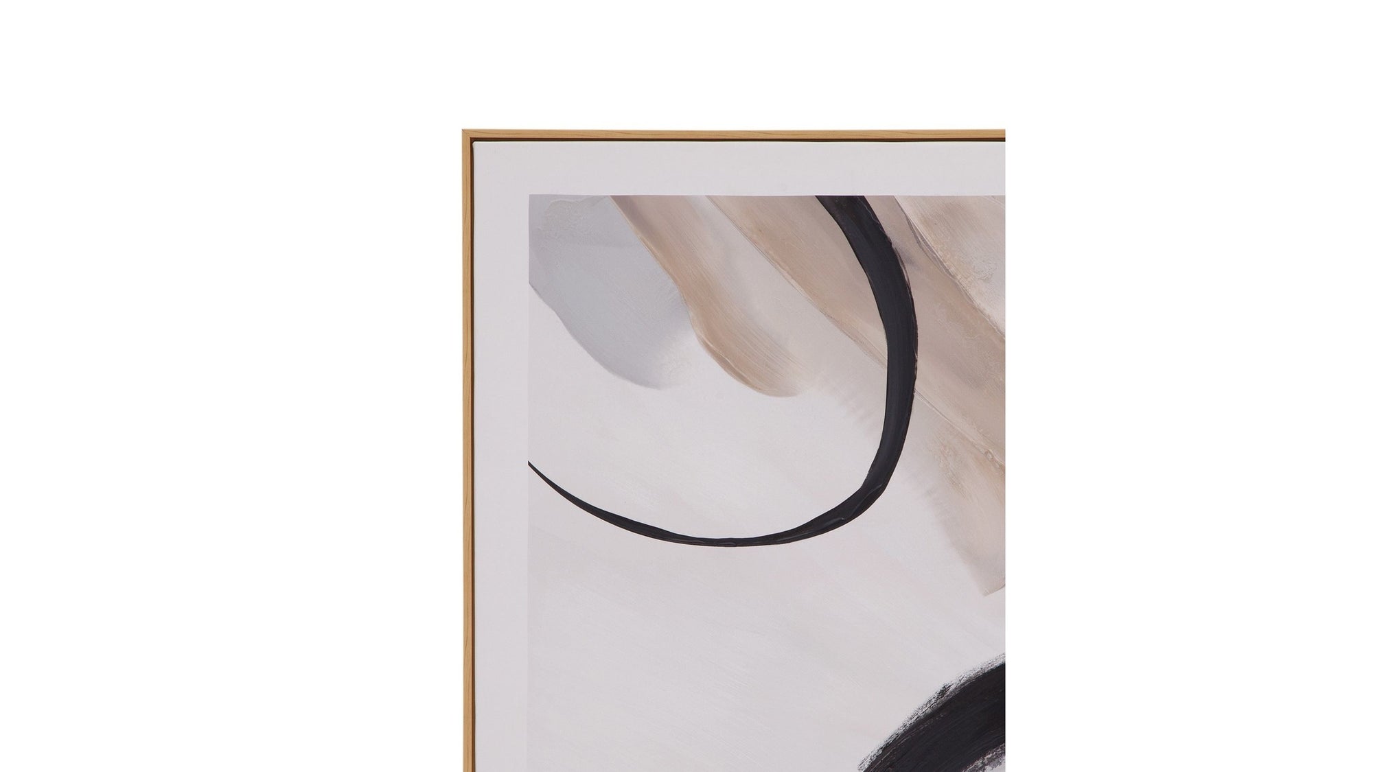 Eartha Canvas Art Set of 3 - Beige / Black