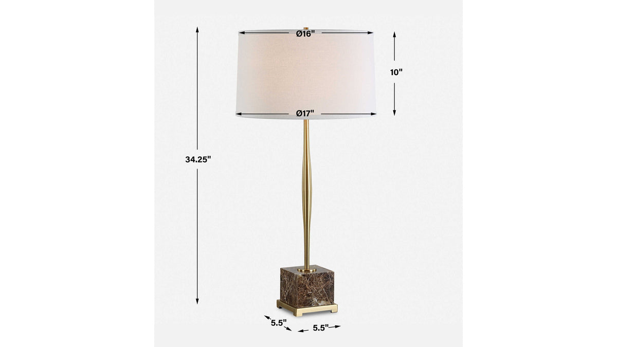 Booker - Table Lamp - Thin Brass