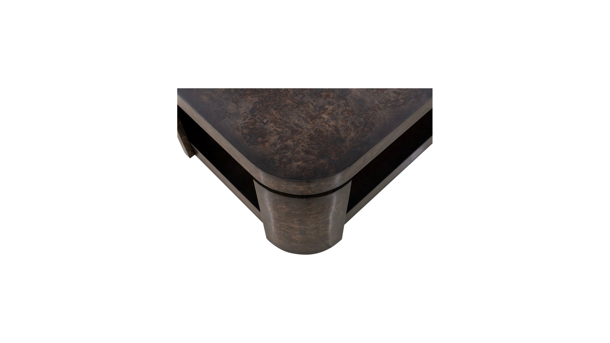 Langford - Coffee Table - Ebony Mappa Burl