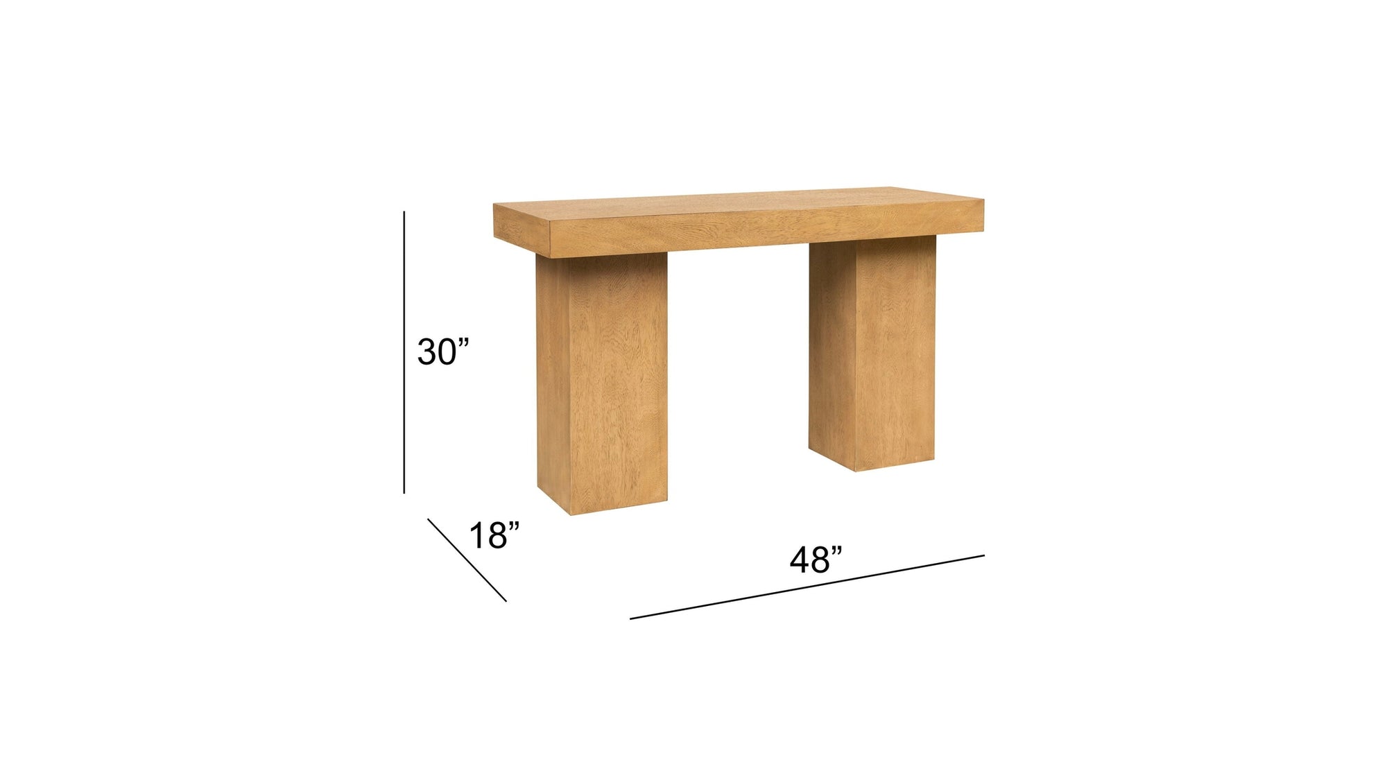 Padula - Console Table - Light Oak