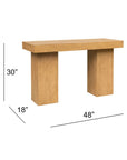 Padula - Console Table - Light Oak