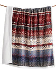 Campfire - Home On The Range Aztec Campfire Sherpa Throw 6 Per Carton - Multi Color