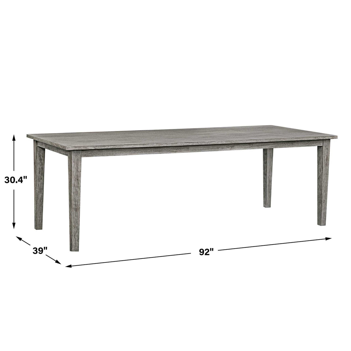 Forsyth - Outdoor Dining Table - Dark Gray
