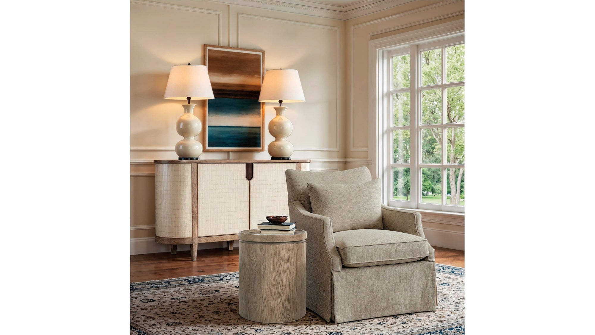 Sonnet - Round Side Table - Dark Gray