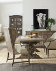 La Grange - Le Vieux 86" Double Pedestal Table With 2-18" Leaves - Light Brown