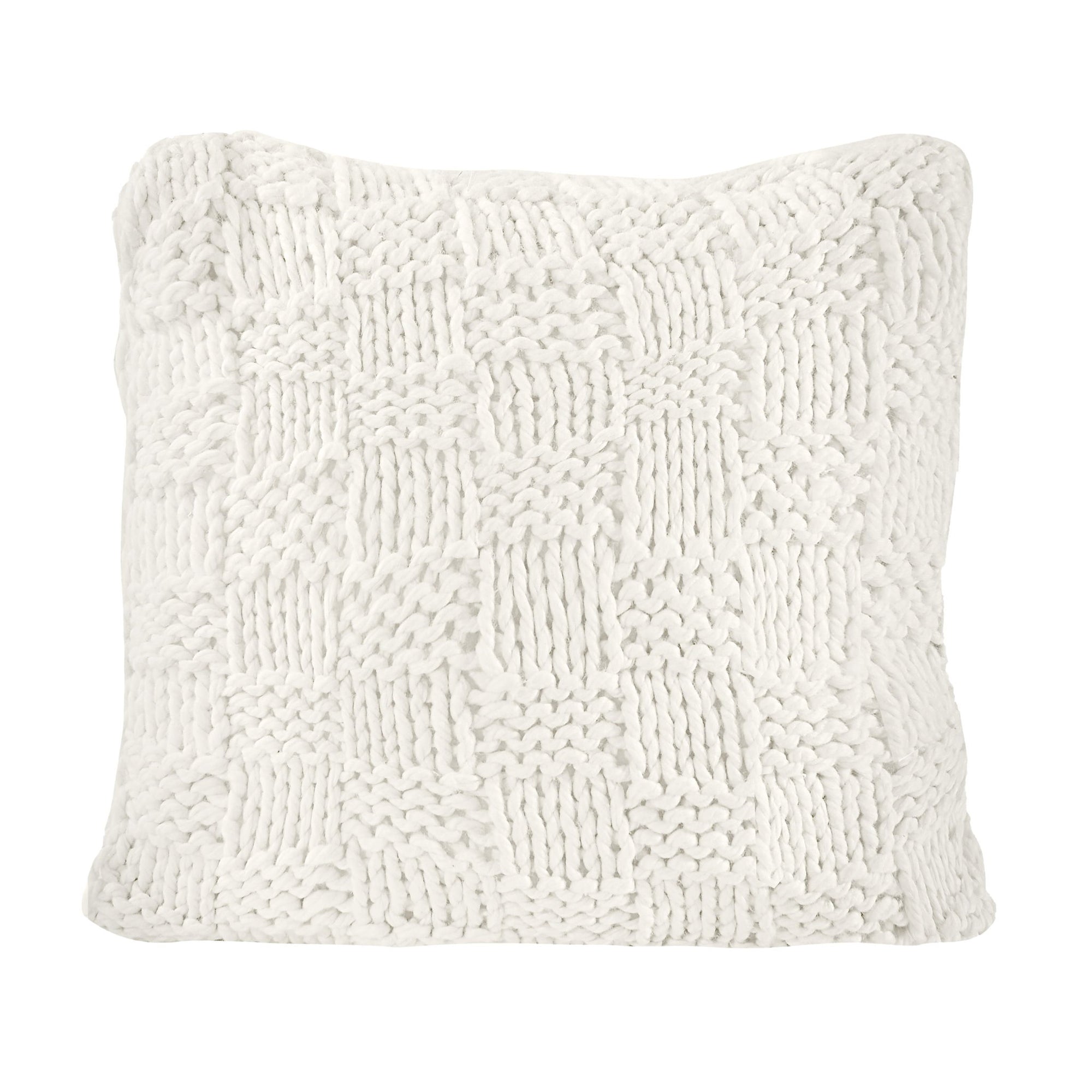 Chess Knit - Euro Pillow - Natural