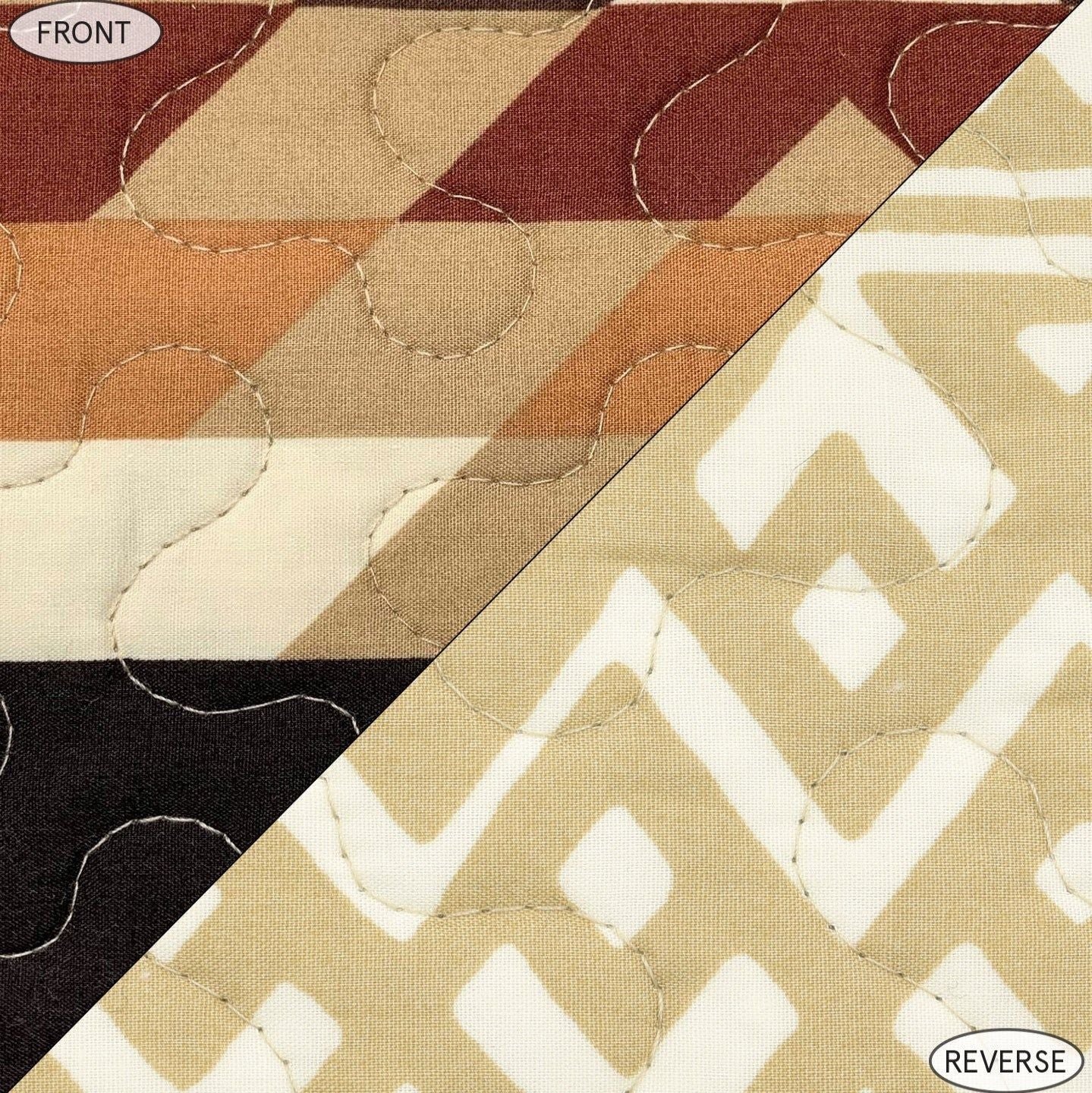 Yosemite - Full/Queen Reversible Quilt Set (Set of 3) - Multi Color