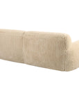 Abide - Rounded Sheepskin Sofa - Beige