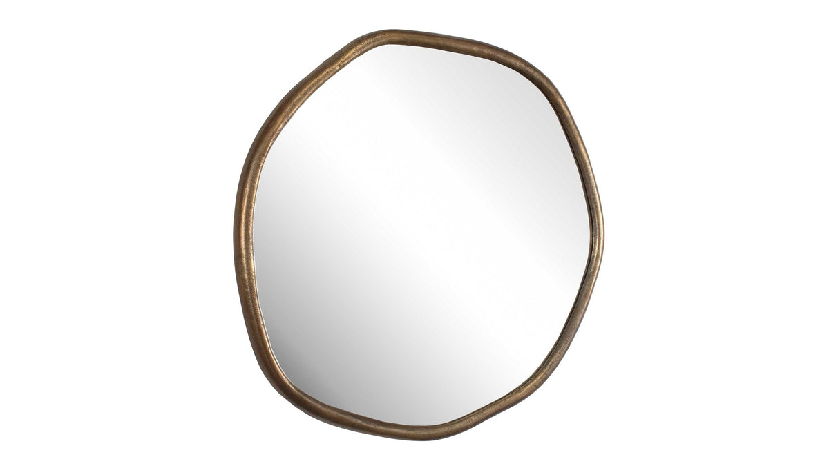 Ambrose - Indoor-Outdoor Round Mirror - Brass / Gold