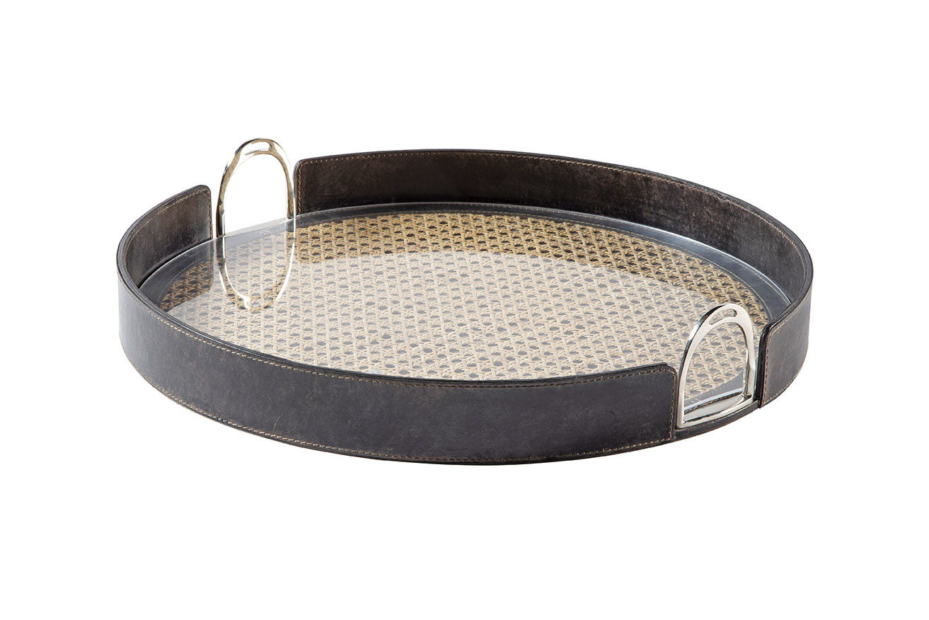 Derby - Tray - Dark Gray / Beige