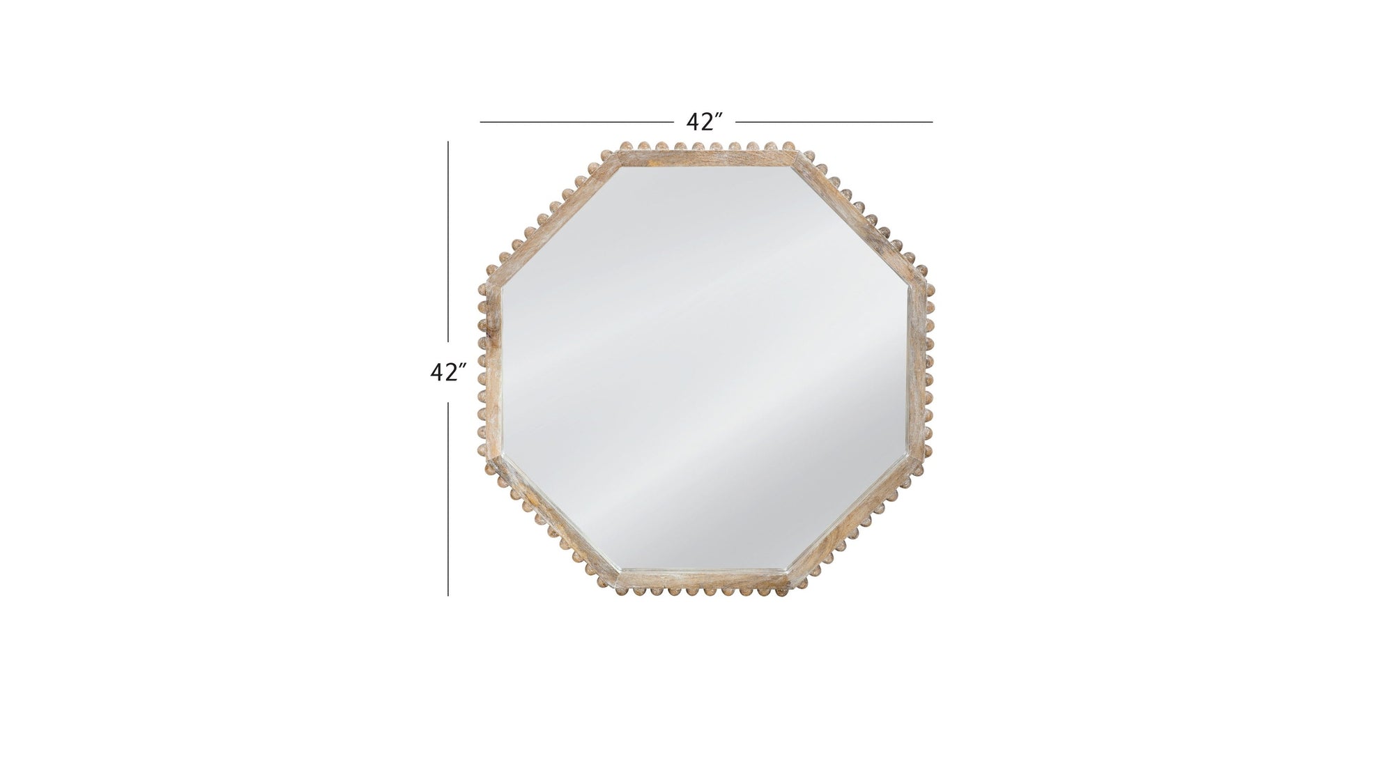 Virz - Wall Mirror - White Wash
