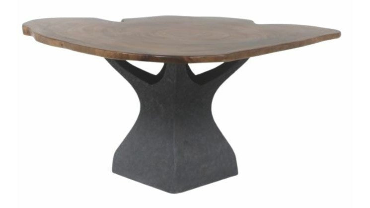 Weller - Dining Table - Dark Brown / Black