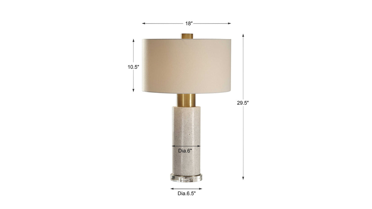Vaeshon - Concrete Table Lamp - White