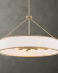 Algiers - 8 Light Drum Pendant - Gold / White