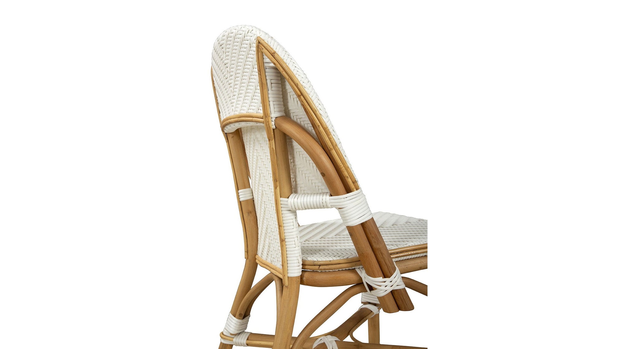 Jade - Side Chair Set of 2 - White / Light Brown