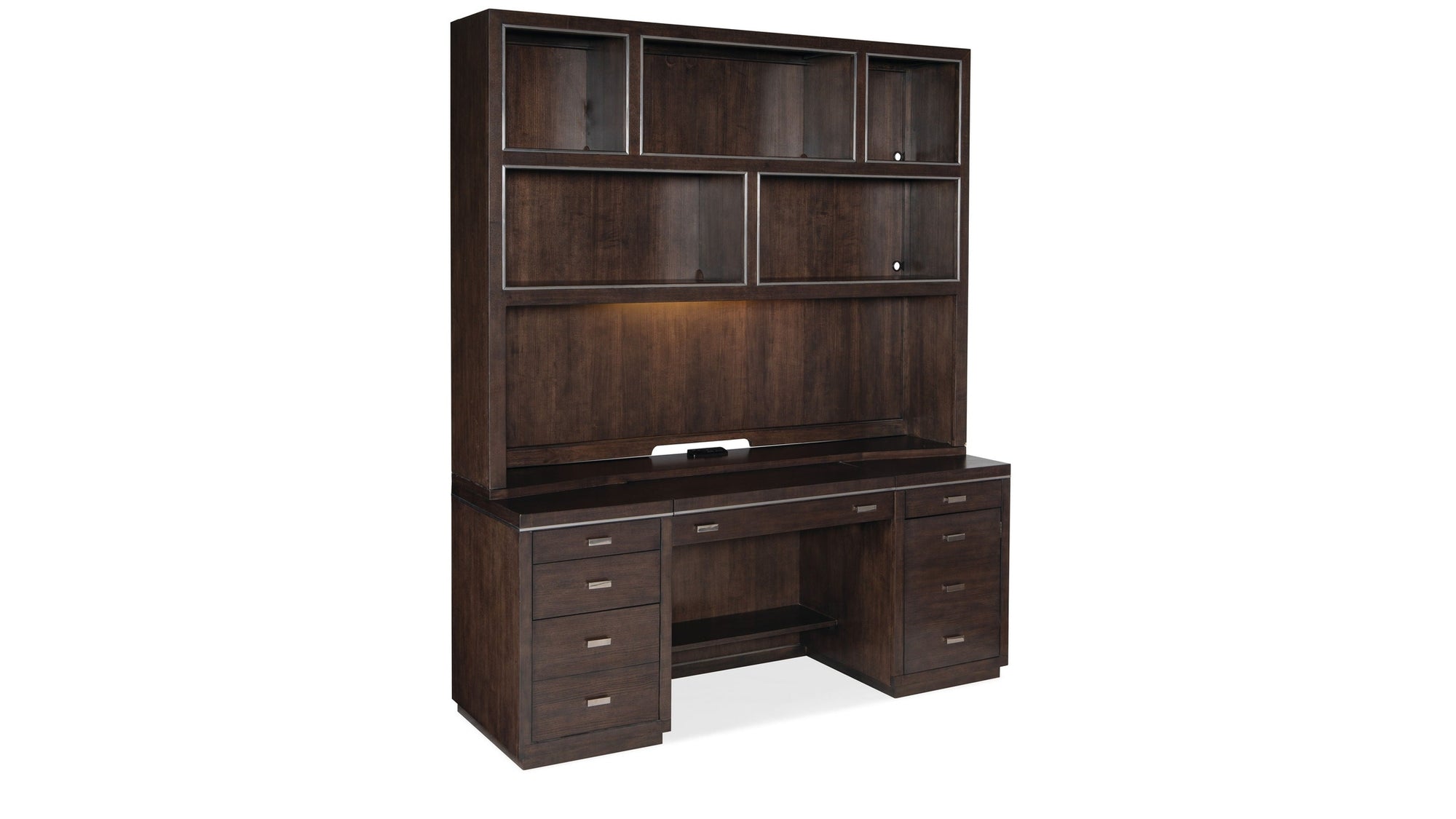 Work Your Way - House Blend Computer Credenza - Dark Brown