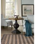 Sanctuary - Round Accent Table - Light Brown / Dark Brown