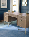 Sonnet - Sonnet Executive Desk - Dark Gray