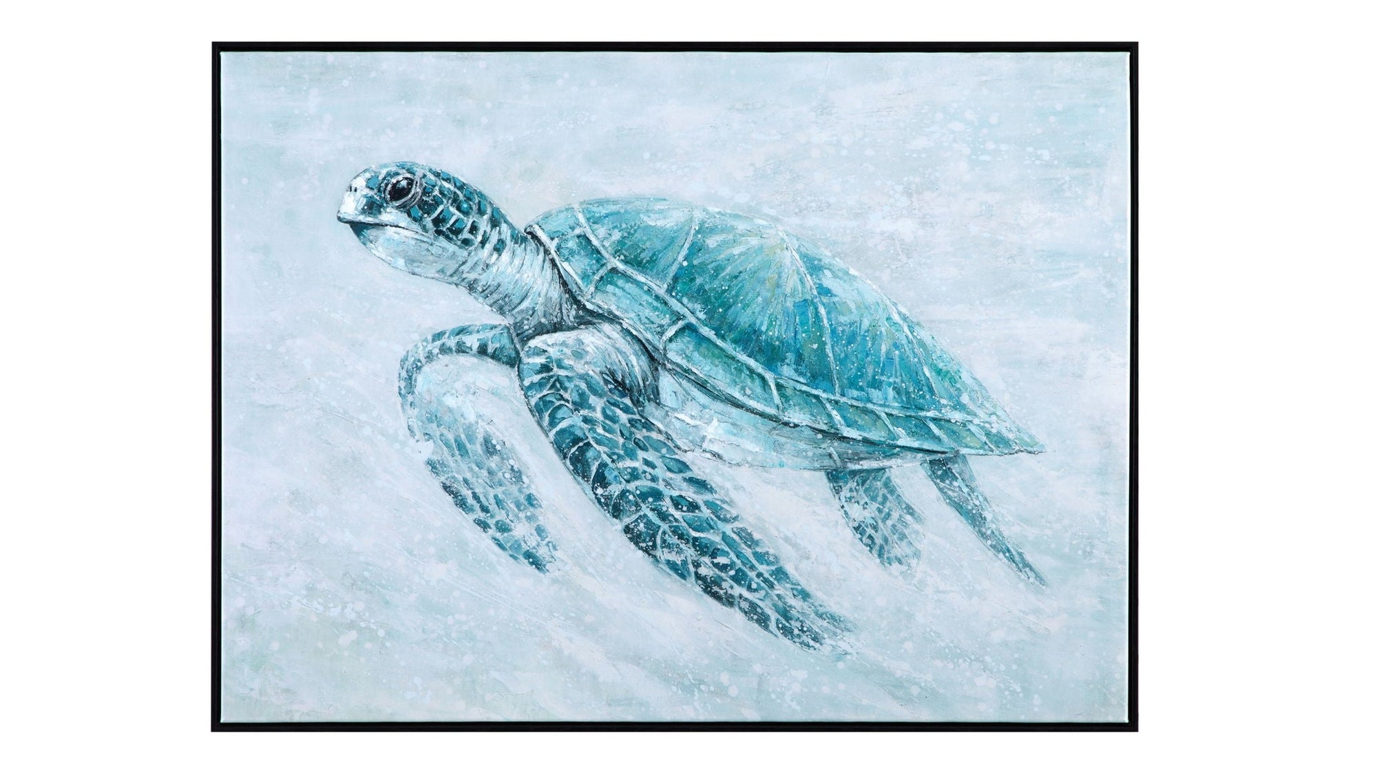 Kemps Bay Framed Canvas - Blue