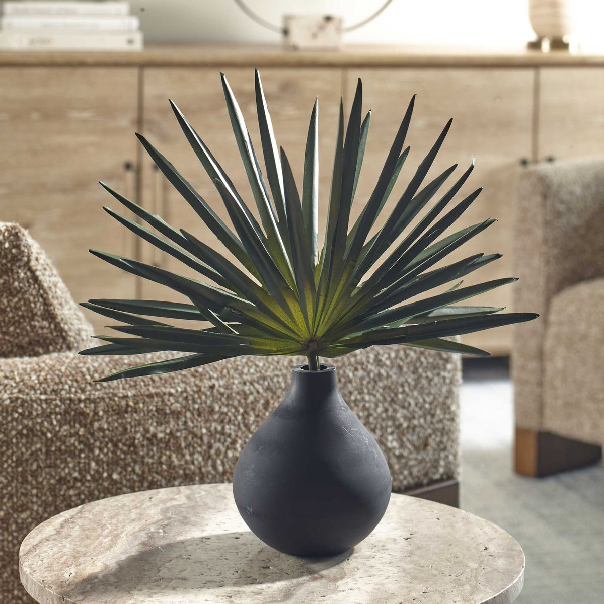 Axis Palm - Accent &amp; Vase - Black / Green