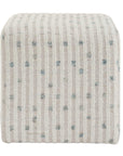 Joie - White Chenille Ottoman - White