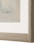 Uphill - Framed Abstract Print - Light Brown