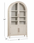 Fynn - Display Cabinet - Light Gray Oak