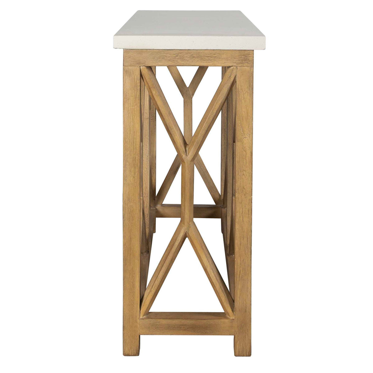 Catali - Stone Console Table - Ivory