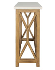 Catali - Stone Console Table - Ivory