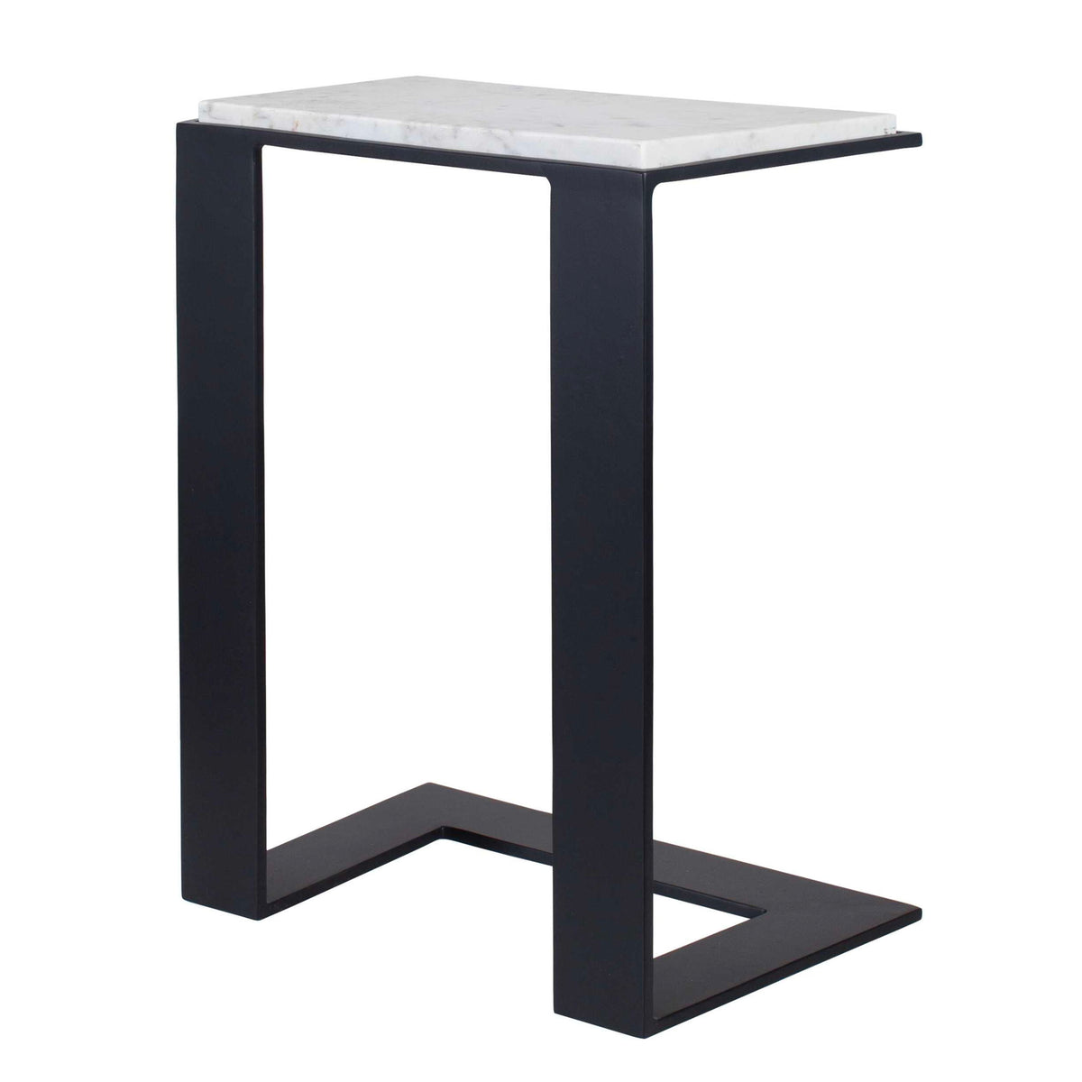 Kenora - Marble Accent Table - White
