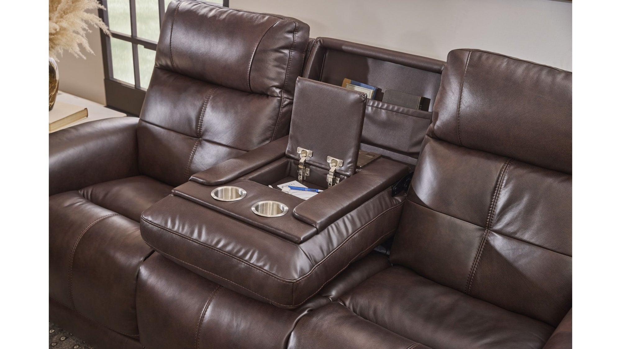 Ranger - Power Reclining Sofa With Console, Power Headrest, Lumbar, Heat &amp; Massage