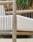 Borneo - Outdoor Lounge Chair - White / Dark Gray