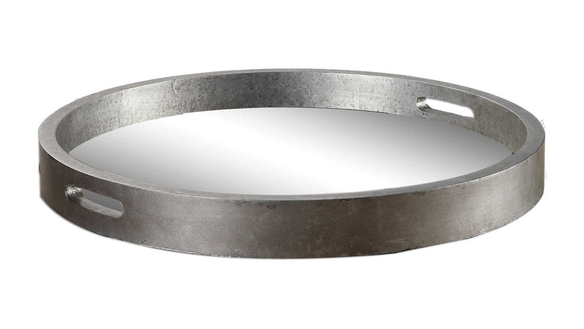 Bechet - Round Tray - Silver