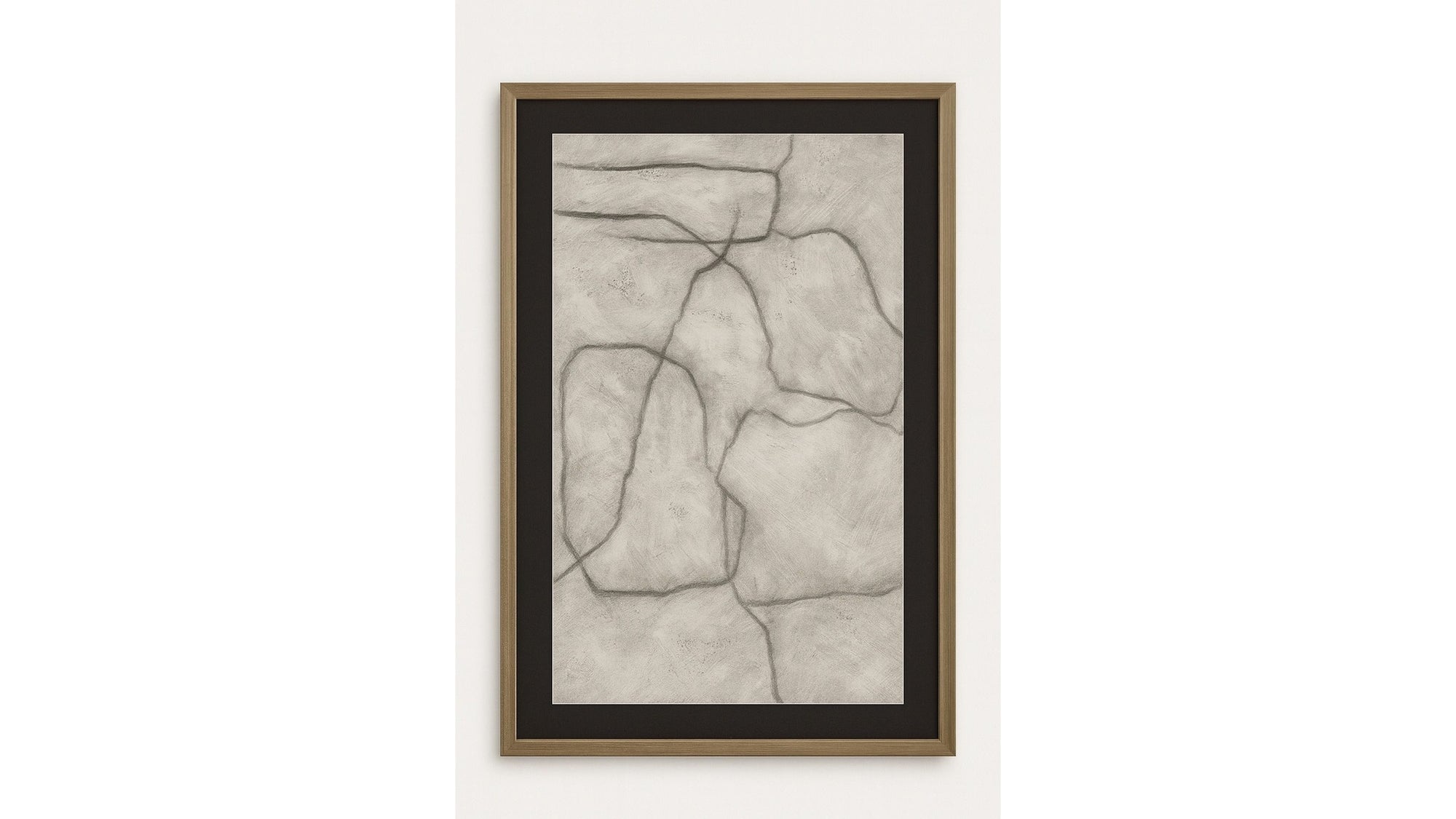 Conversations In The Present Framed Print - Gray / Off White