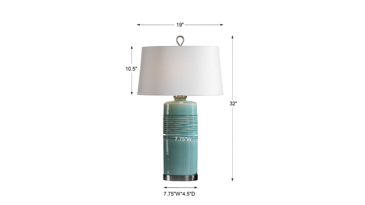 Rila - Table Lamp - Distressed Teal