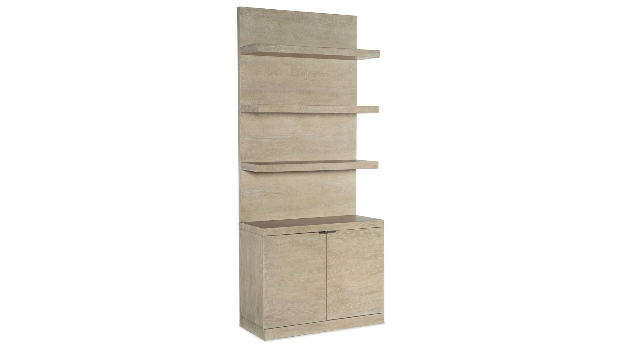 Cascade - Bookcase Base And Hutch - Light Brown