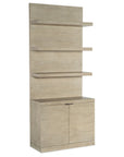 Cascade - Bookcase Base And Hutch - Light Brown
