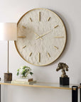 Stone Serenity - Wall Clock - Light Brown