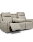 Vernon - Power Reclining Sofa With Console, Power Headrest, Lumbar, Heat & Massage