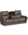 Carter - Power Reclining Sofa With Console & Power Headrests & Lumbar