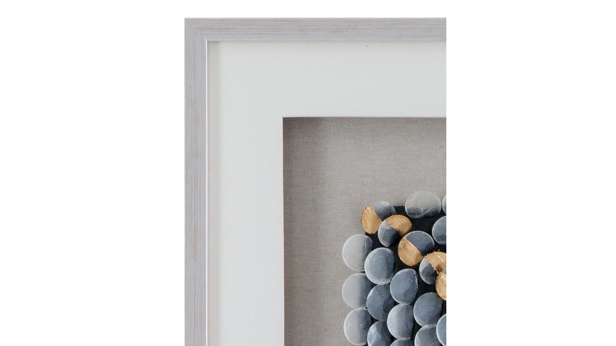 Roselle Canvas Art - Pearl Silver