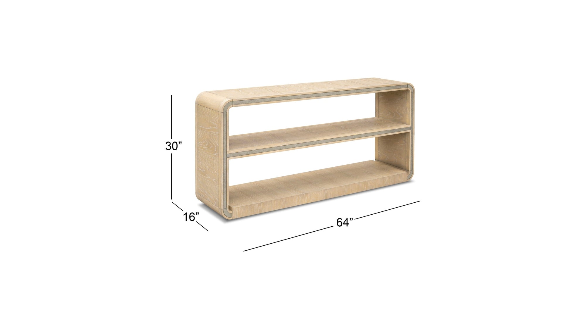 Damone - Console Table - Cerused White Oak