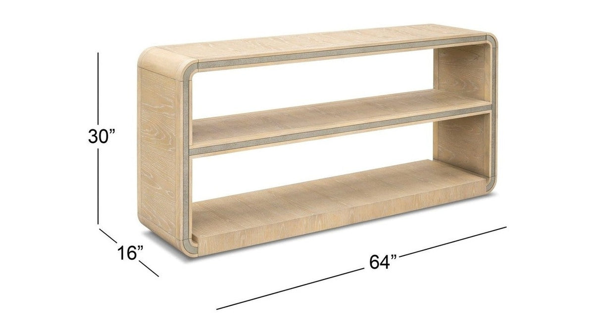 Damone - Console Table - Cerused White Oak