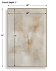 Remedy - Hand Painted Modern Canvas - Brown / Gray / White / Woodtone