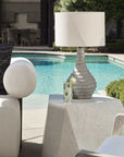 Stratum - Rustic Outdoor Table Lamp - Gray