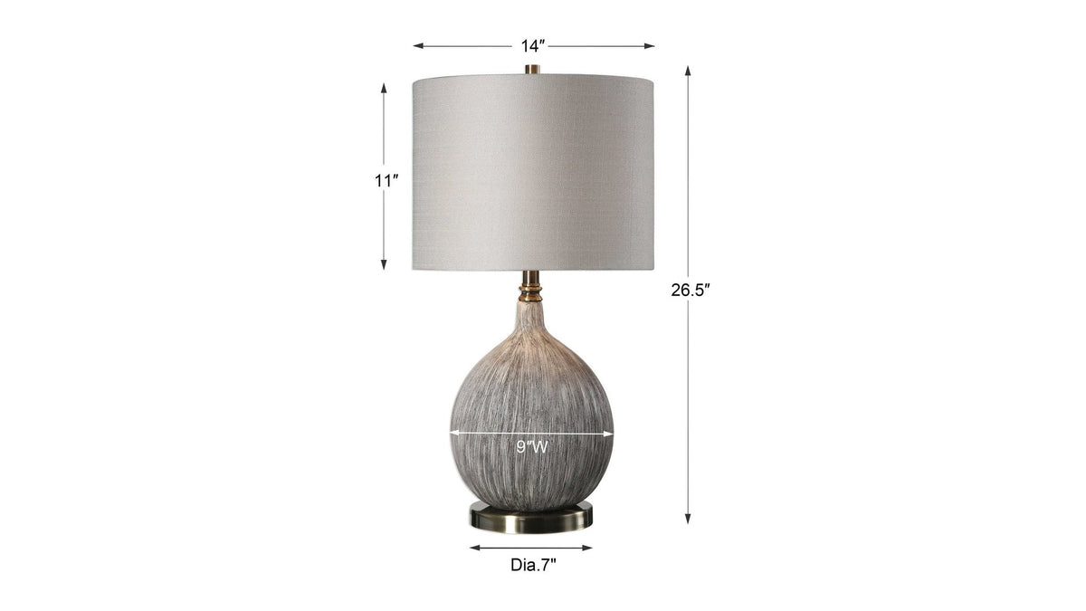 Hedera - Textured Table Lamp - Ivory