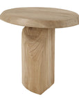 Tiernan - Reclaimed Oak Round Side Table - Woodtone