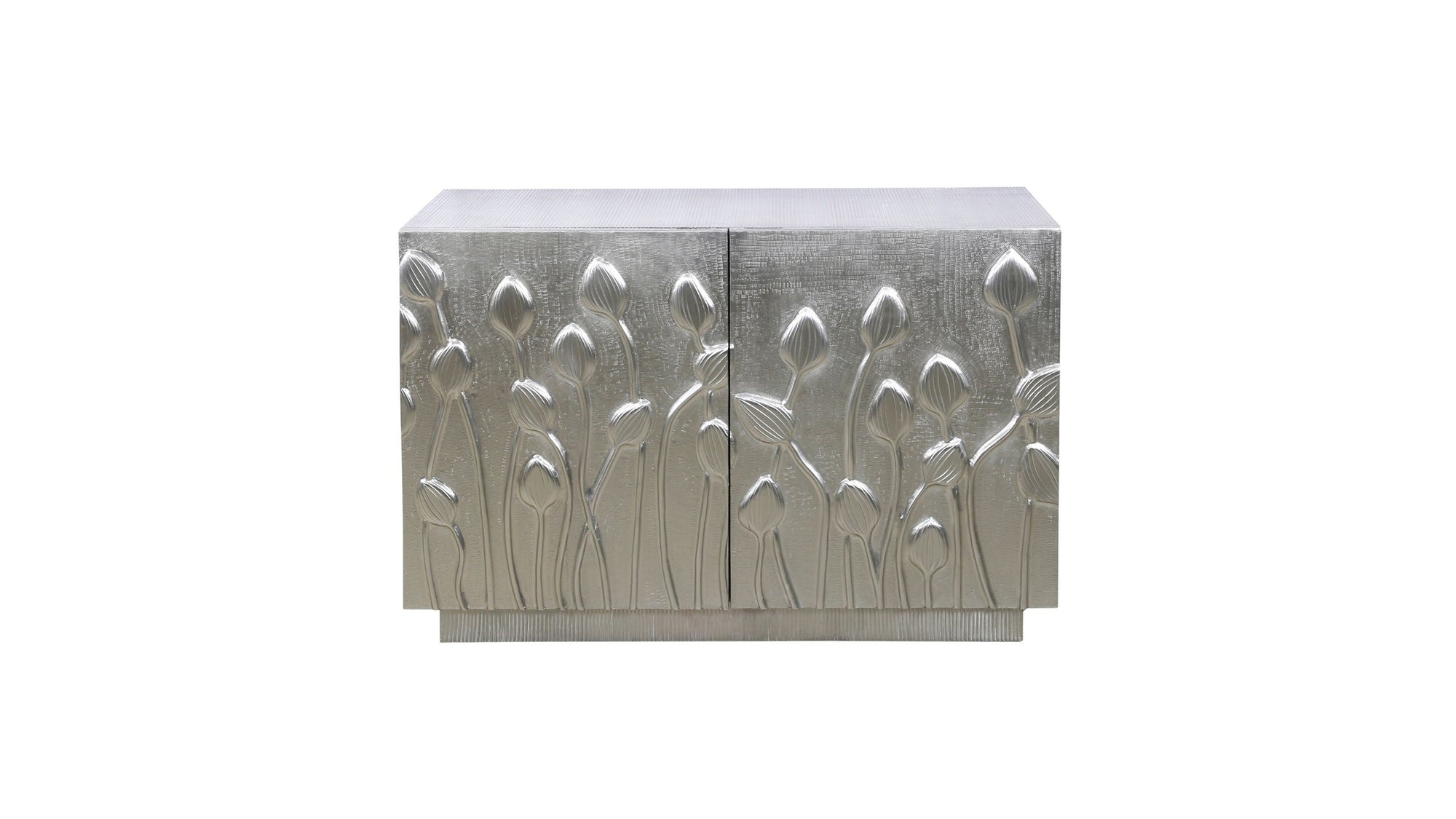 Petal - Bar Cabinet - German Silver